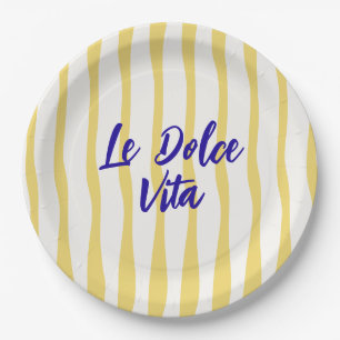 Doodle La Dolce Vita Sommergruß Pappteller
