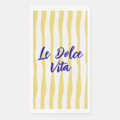 Doodle La Dolce Vita Sommergruß Serviette (Vorderseite)