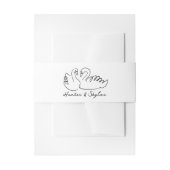 Doodle La Dolce Vita Wedding Suite Einladung Einladungsbanderole (Vorderseite Beispiel)