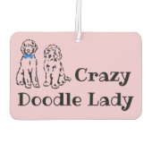 Doodle Lady Car Air Freshener Autolufterfrischer (Rückseite)