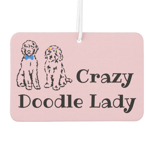 Doodle Lady Car Air Freshener Autolufterfrischer (Rückseite)