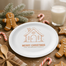 Doodle Lebkuchenhäuschen Frohe Weihnachten