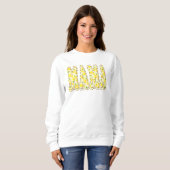 Doodle Letters Bright Yellow Lemon Mama Sweatshirt (Vorne ganz)