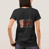 Doodle-Liebe - Apricot Golden Doodle T-Shirt (Rückseite)