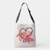 Doodle Liebe Blume Tasche (Rückseite)
