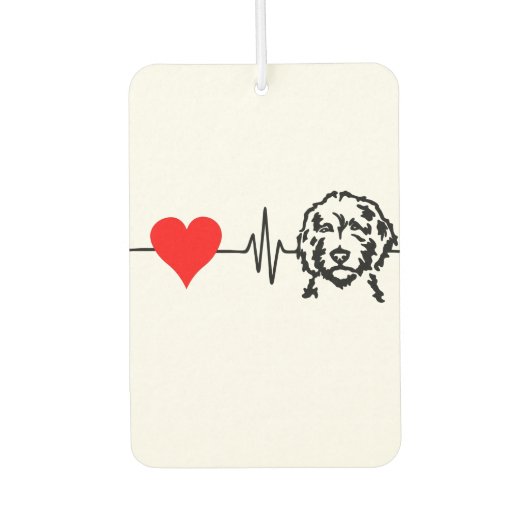 Doodle Liebe Heartbeat Air Freshener Autolufterfrischer (Vorderseite)