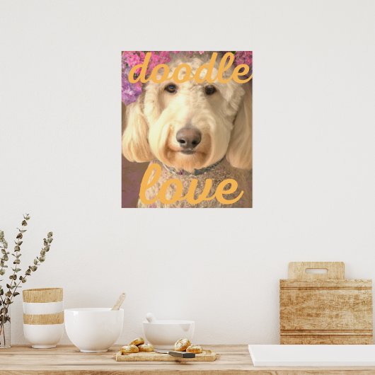 Doodle Liebe Poster (Küche)