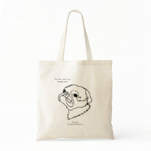 Doodle Line Art Mops Design Ihre eigene Tasche