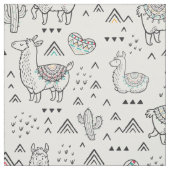 Doodle Llama Fabric Stoff (Muster)