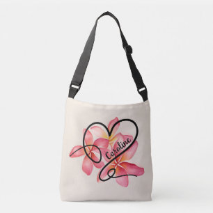 Doodle Love Heart & Flowers-Tasche Tragetaschen Mit Langen Trägern