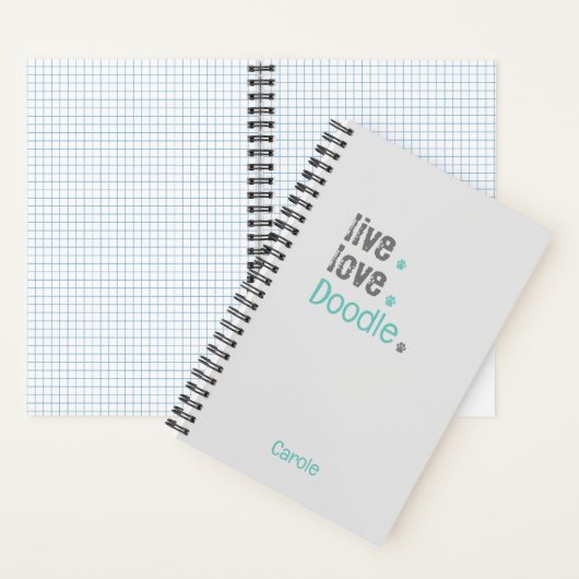 Doodle Lover Live-Liebe Hardcover Spiral Notebook Notizblock (Innen)