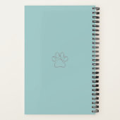 Doodle Lover Live-Liebe Hardcover Spiral Notebook Notizblock (Rückseite)