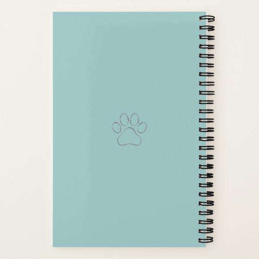 Doodle Lover Live-Liebe Hardcover Spiral Notebook Notizblock (Rückseite)