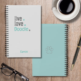 Doodle Lover Live-Liebe Hardcover Spiral Notebook Notizblock