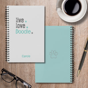 Doodle Lover Live-Liebe Hardcover Spiral Notebook Notizblock