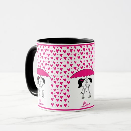 Doodle Lovers Mug Tasse (Vorderseite Links)