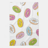 Doodle macht Muster, nahtloses Design. Geschirrtuch (Vertikal)