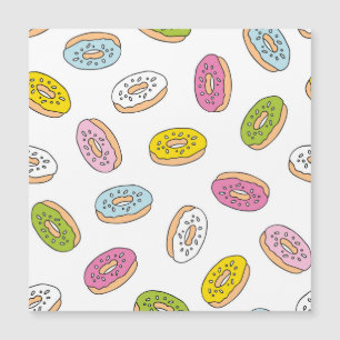 Doodle macht Muster, nahtloses Design. Magnetkarte