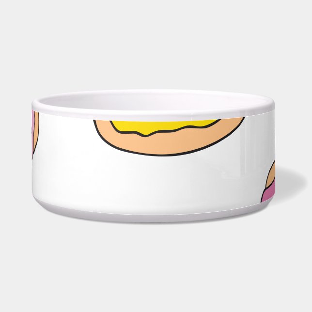 Doodle macht Muster, nahtloses Design. Napf (Vorderseite)