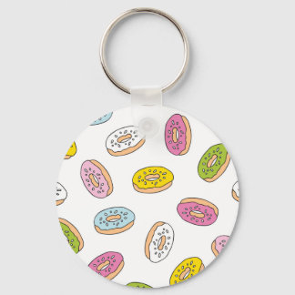Doodle macht Muster, nahtloses Design. Schlüsselanhänger