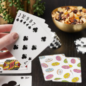 Doodle macht Muster, nahtloses Design. Spielkarten (In Situ)