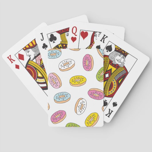 Doodle macht Muster, nahtloses Design. Spielkarten (Rückseite)