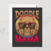 Doodle Mama Dog Eigentümer Goldendoodle Lover Postkarte (Vorne/Hinten)