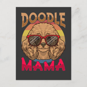 Doodle Mama Dog Eigentümer Goldendoodle Lover Postkarte