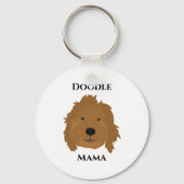Doodle Mama Goldendoodle Schlüsselanhänger (Vorderseite)