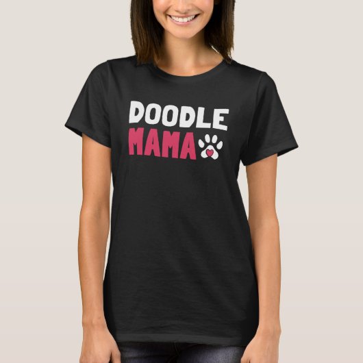 Doodle Mama Labradoodle Goldendoodle T-Shirt (Vorderseite)