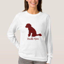 Doodle Mama Labradoodle in Buffalo Karo Kariert T-Shirt