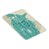 Doodle Map USA Magnet (Rechte Seite)