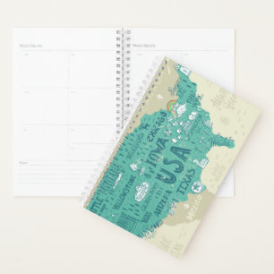 Doodle Map USA Planer