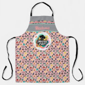 Doodle Master Chef Hut Küchenkunst Schürze (Vorderseite)
