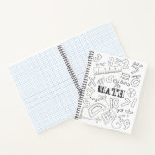 Doodle Math Art Coloring Schoo Notizblock (Innenseite)