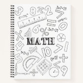 Doodle Math Art Coloring Schoo Notizblock (Vorderseite)