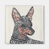 Doodle Mini Button Magnet (Vorne)