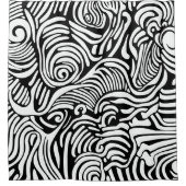 Doodle-Mischung Duschvorhang (Vorderseite)