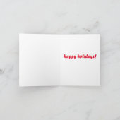 Doodle mit Weihnachtsbeleuchtung Feiertagskarte (Innenseite)