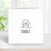 Doodle Mix Doodle Pet Individuelle Name 1x1 Gummistempel