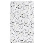 Doodle Modern Balloon und Herzlichen Glückwunsch z Kleine Geschenktüte (Vorderseite)