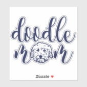 Doodle Mom - Doodle dog Mom Geschenk Aufkleber (Blatt)