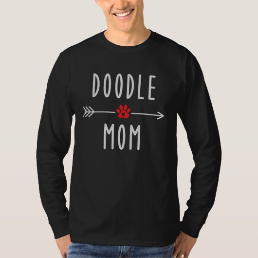 Doodle Mom  Womens Doodle Dog   Mama T-Shirt (Vorderseite)