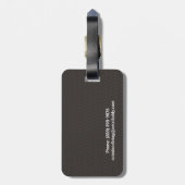 Doodle Monogram Gepäckanhänger (Rückseite vertikal)