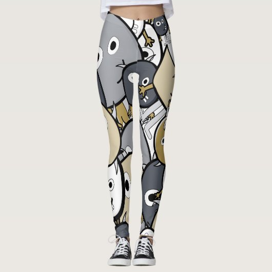 Doodle Monsters Leggings (Vorderseite)