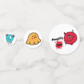 Doodle Monsters Table Confetti Konfetti (Vorderseiten)