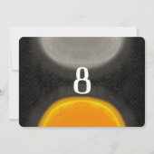 Doodle Moon Art Abenteuer Geburtstag Einladung (Rückseite)