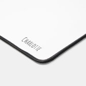 Doodle Mops Joy: Anpassen mit Ihren Worten Schreibtischunterlage (Ecke)