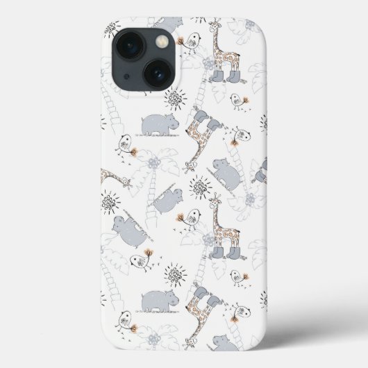 Doodle-Muster 2 Case-Mate iPhone Hülle (Rückseite)