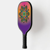 Doodle Muster mit Augen Pickleball Schläger (Links)